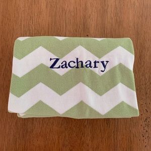 “Zachary” Pottery Barn Baby Blanket